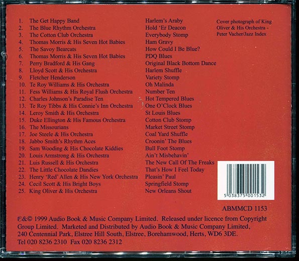 Thomas Morris & His Seven Hot Babies, The Little Chocolate Dandies, Jabbo Smith's Rhythm Aces, Etc. - Harlem Jazz: The 20s (CD)