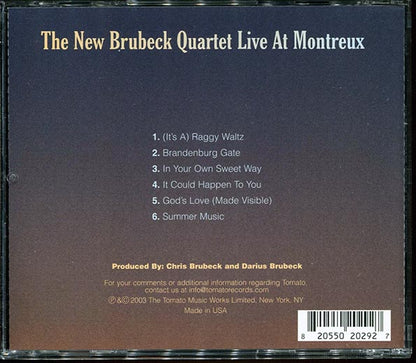 New Brubeck Quartet - Live At Montreux (CD)