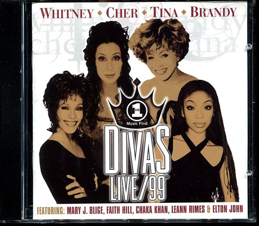 Whitney Houston, Cher, Tina Turner, Brandy, Elton John, Etc. - Divas Live 99 (CD)