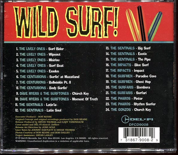 Lively Ones, The Sentinals, The Impacts, The Surfaris, Etc. - Wild Surf! (CD)