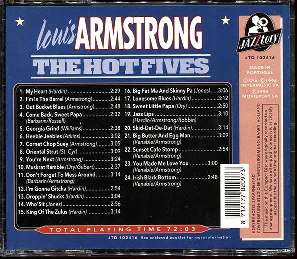Louis Armstrong - The Hot Fives (CD)