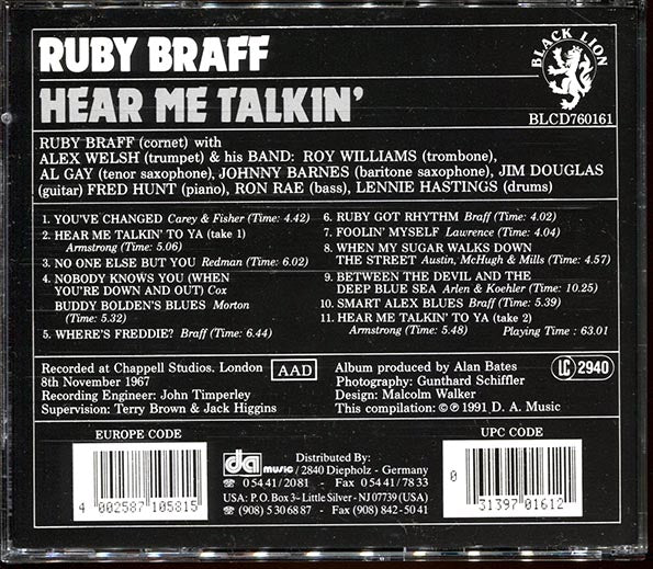 Ruby Braff - Hear Me Talkin' (CD)