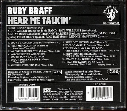 Ruby Braff - Hear Me Talkin' (CD)