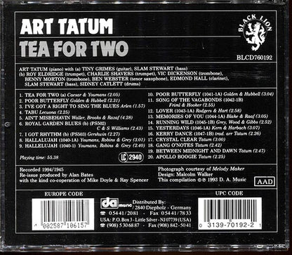 Art Tatum - Tea For Two (CD)