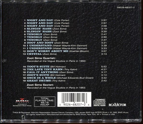 Zoot Sims - Zoot Sims In Paris (CD)