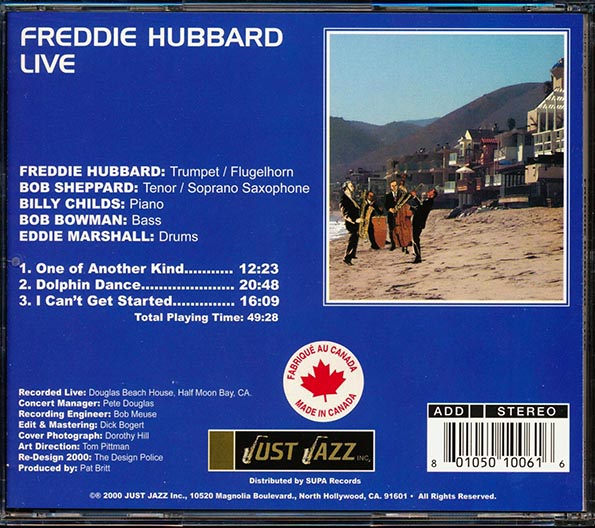 Freddie Hubbard - Live (CD)
