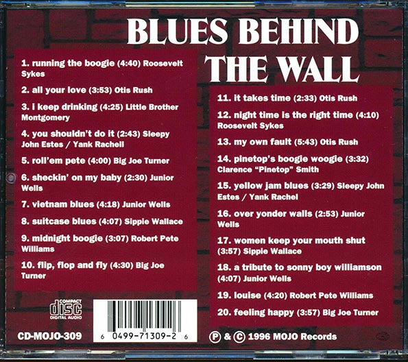 Roosevelt Sykes, Junior Wells, Big Joe Turner, Otis Rush, Etc. - Blues Behind The Wall: East Berlin 1966 (CD)