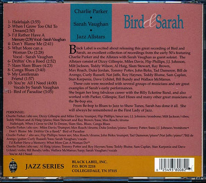 Charlie Parker, Sarah Vaughan, Jazz All Stars - Bird & Sarah (CD)