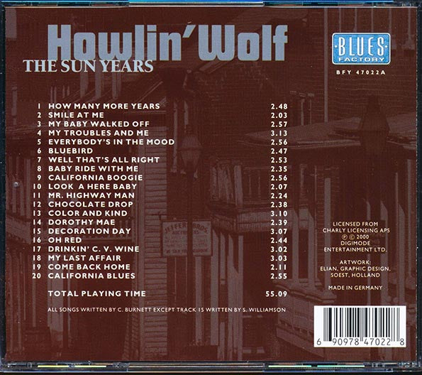 Howlin' Wolf - The Sun Years (CD)