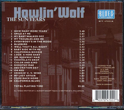 Howlin' Wolf - The Sun Years (CD)