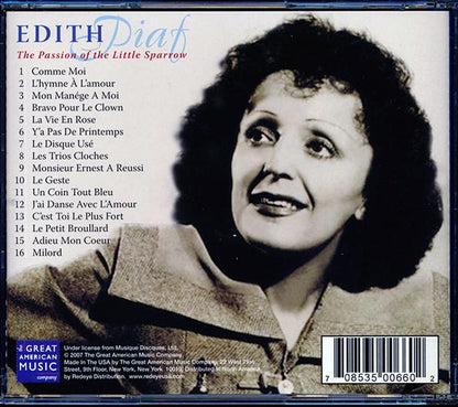 Edith Piaf - The Passion Of The Little Sparrow (CD)