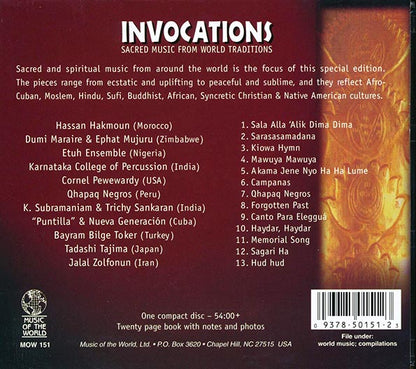 Various - Invocations: Sacred Music From World Traditions (CD)