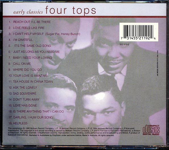The Four Tops - Tamla Mowtown Early Classics (CD)