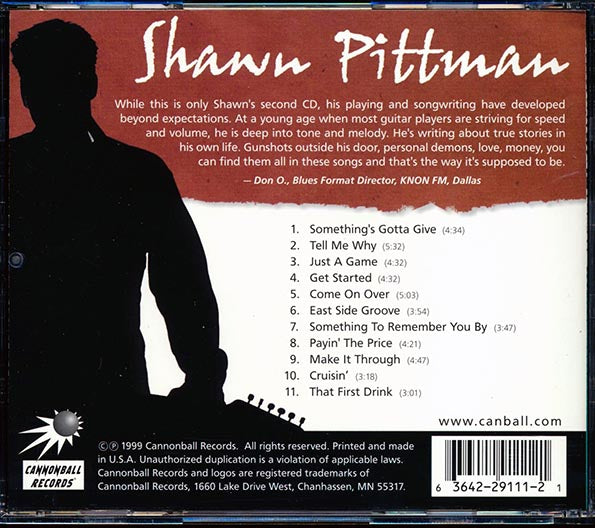 Shawn Pittman - Something's Gotta Give (CD)