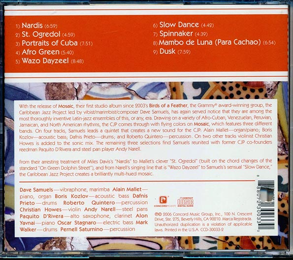 Caribbean Jazz Project, Dave Samuels - Mosiac (CD)