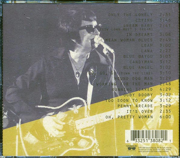 Roy Orbison - Live From Birmingham, July 13, 1980, Birmingham, Alabama, USA (CD)