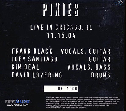 The Pixies - Live In Chicago, IL, 11.15.04 (CD)