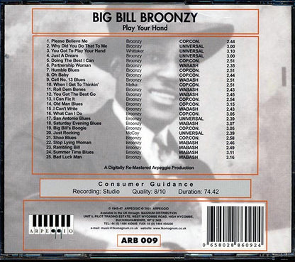 Big Bill Broonzy - Play Your Hand (CD)