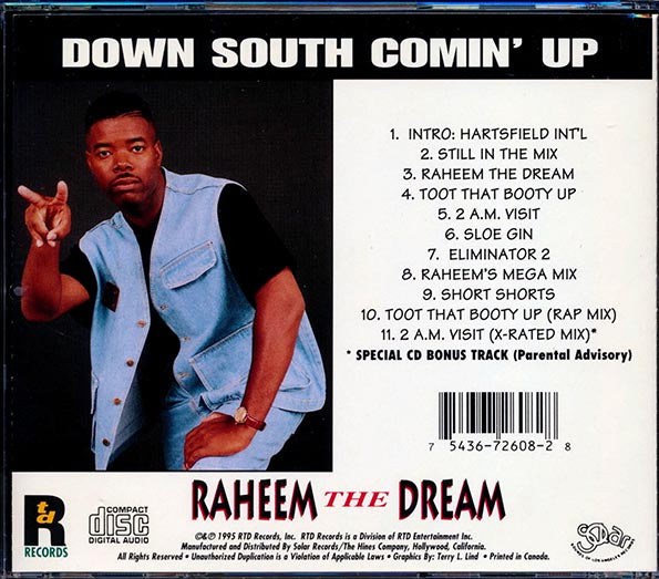 Raheem The Dream - Down South Comin' Up (CD)