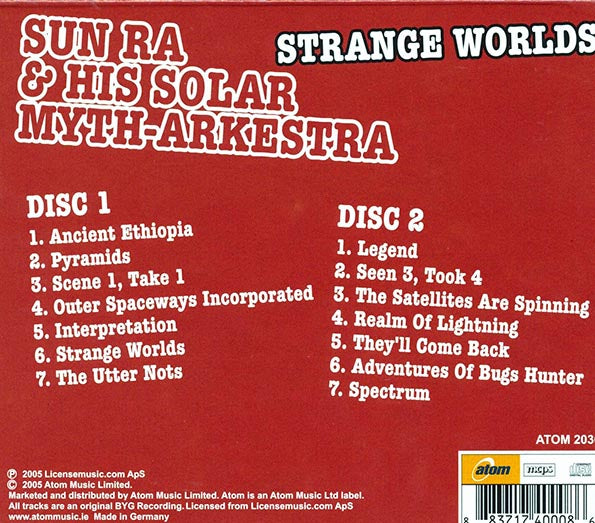 Sun Ra & His Solar Myth-Arkestra - Strange Worlds (2 albums on 2 CDs) (CD)