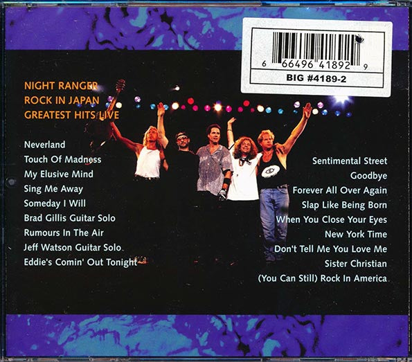 Night Ranger - Rock In Japan: Greatest Hits Live (CD)