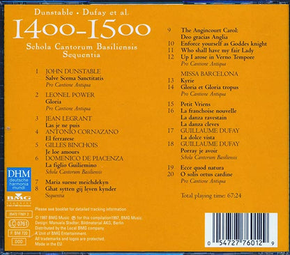 Dunstable, Dufay Et Al - Century Classic II: 1400-1500, Schola Cantorum Basiliensis Sequentia (CD)