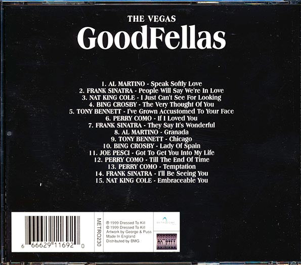 Frank Sinatra, Bing Crosby, Tony Bennett, Perry Como, Nat King Cole, Etc. - The Vegas Goodfellas (CD)