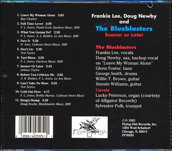 Doug Newby, Frankie Lee & The Bluz Blasters - Sooner Or Later (CD)