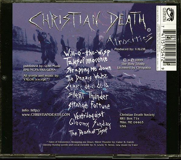 Christian Death - Atrocities (CD)