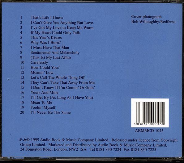 Billie Holiday - The Comparable: Volume 2 (CD)