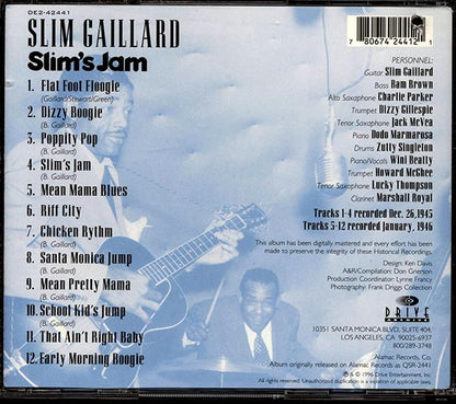 Slim Gaillard - Slim's Jam: Rare Recordings Never Before On CD (CD)