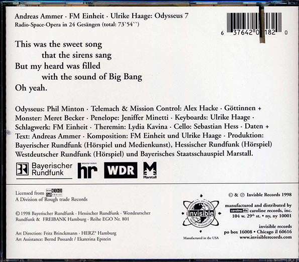 Ammer, Einheit, Haage - Odysseus 7 Original Soundtrack (CD)