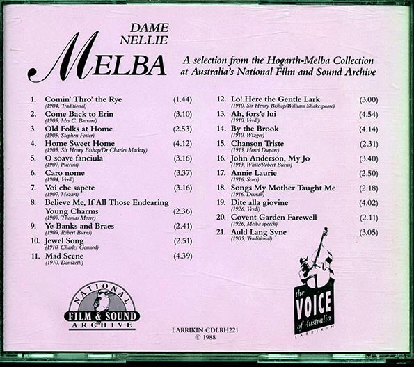 Nellie Melba - Dame Nellie Melba (CD)