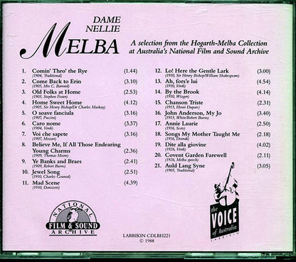 Nellie Melba - Dame Nellie Melba (CD)