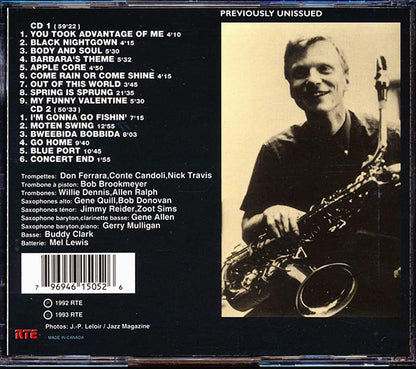 Gerry Mulligan & The Concert Jazz Band Featuring Zoot Sims - En Concert Avec Europe1: Olympia 19 Novembre 1960 (CD)