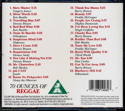 Bob Marley, Gregory Isaacs, Ken Boothe, Dennis Brown, The Jewels, Don Carlos, Etc. - 70 Ounces Of Reggae (CD)