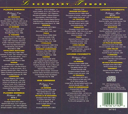 Jos Carreras, Luciano Pavarotti, Placido Domingo - Legendary Tenors (CD)
