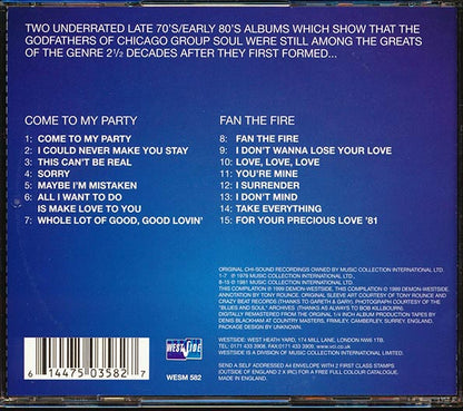 The Impressions - Come To My Party + Fan The Fire (CD)