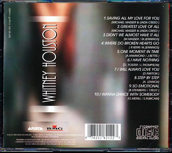 Whitney Houston - Grandes Exitos (CD)