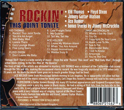 Kid Thomas, Floyd Dixon, Johnny Guitar Watson, Ace Holder, Jimmy McCracklin - Rockin' This Joint Tonite (CD)