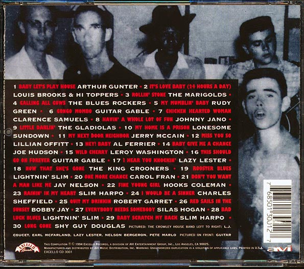 Arthur Gunter, Louis Brooks & Hi Toppers, The Marigolds, The Bues Rockers, Etc. - The Best Of Excello Records (30 tracks) (CD)