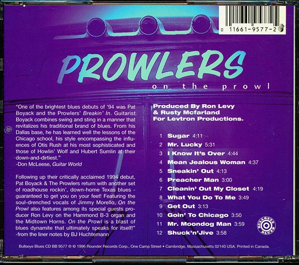 Pat Boyack & The Prowlers - On The Prowl (CD)