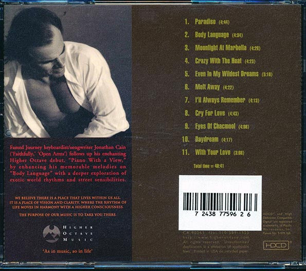 Jonathan Cain - Body Language (CD)