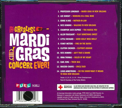 Fats Domino, Professor Longhair, Little Richard, Funky Meters, Etc. - The Greatest Mardi Gras Concert Ever! (CD)