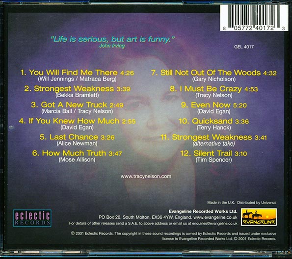 Tracy Nelson - Ebony & Ivory (CD)