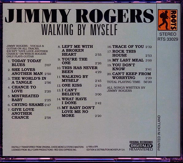 Jimmy Rogers - Walking By Myself (CD)