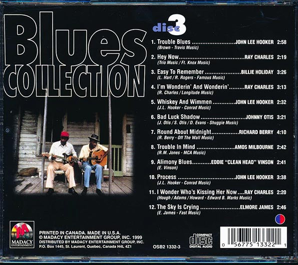 John Lee Hooker, Ray Charles, Elmore James, Johnny Otis, Etc. - Blues Collection 3 (CD)