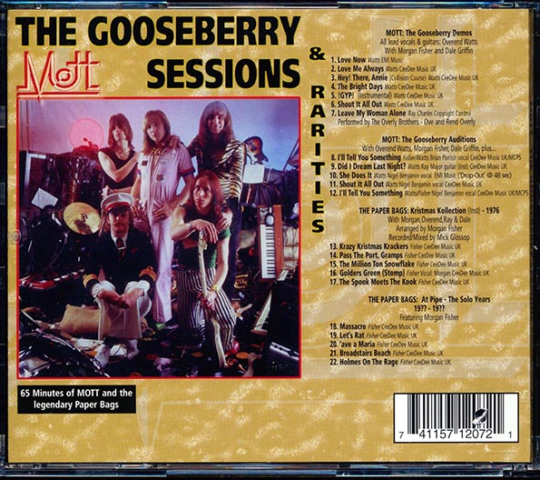 Mott, The Paper Bags - The Gooseberry Sessions & The Rarities (CD)