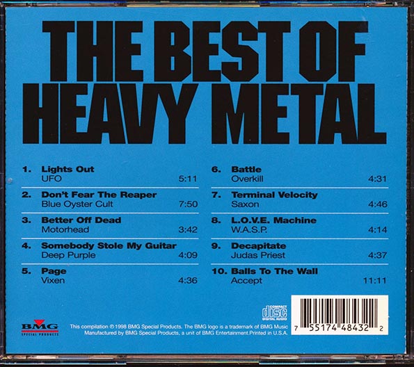Motorhead, Deep Purple, Blue Oyster Cult, Saxon, Judas Priest, Etc. - The Best Of Heavy Metal (CD)