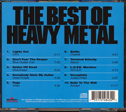 Motorhead, Deep Purple, Blue Oyster Cult, Saxon, Judas Priest, Etc. - The Best Of Heavy Metal (CD)